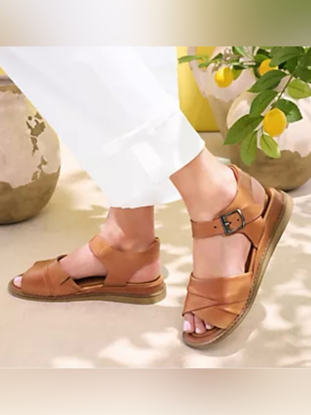 Miz Mooz Haley Low Wedge Leather Sandals 8.5
